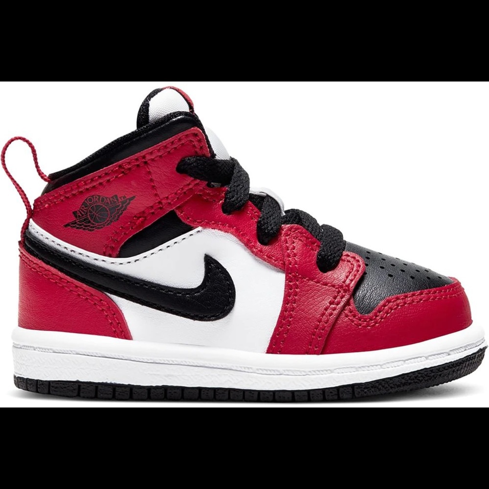 Nike Air Jordan 1 Mid "Chicago Toe"
(TD) 8c